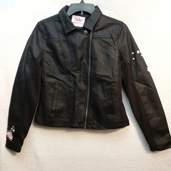 Justice Girl Faux Leather Jacket - Picture 1 of 5